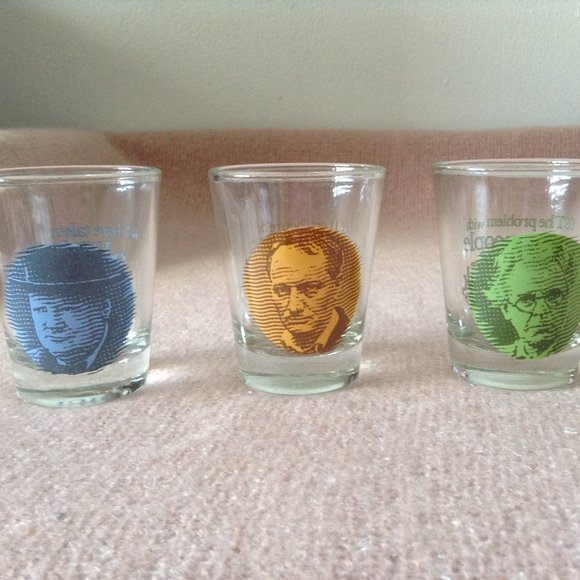 Drink with Great Drinkers Shot Glass Set **New in Box** - Picture 5 of 12